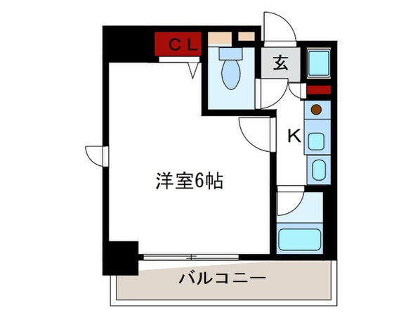 エステムコ－ト神戸県庁前の物件間取画像